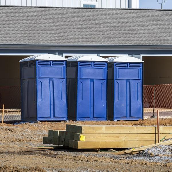 Heavy-duty construction site porta potty in Germantown, Tennessee